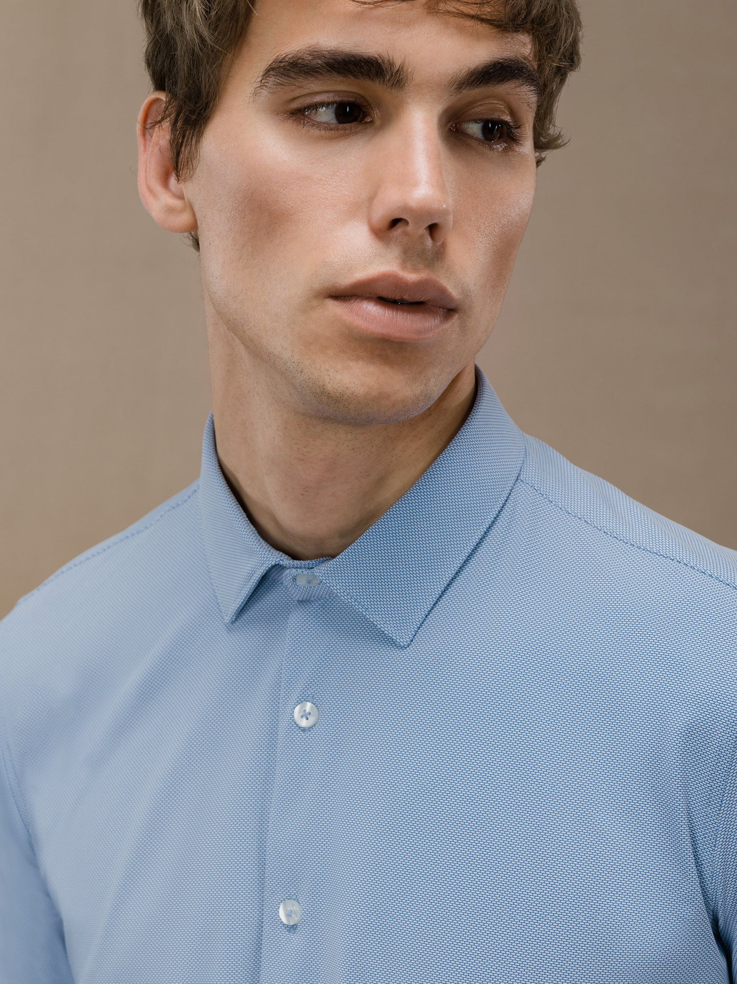 Oxford Jacquard Open Shirt