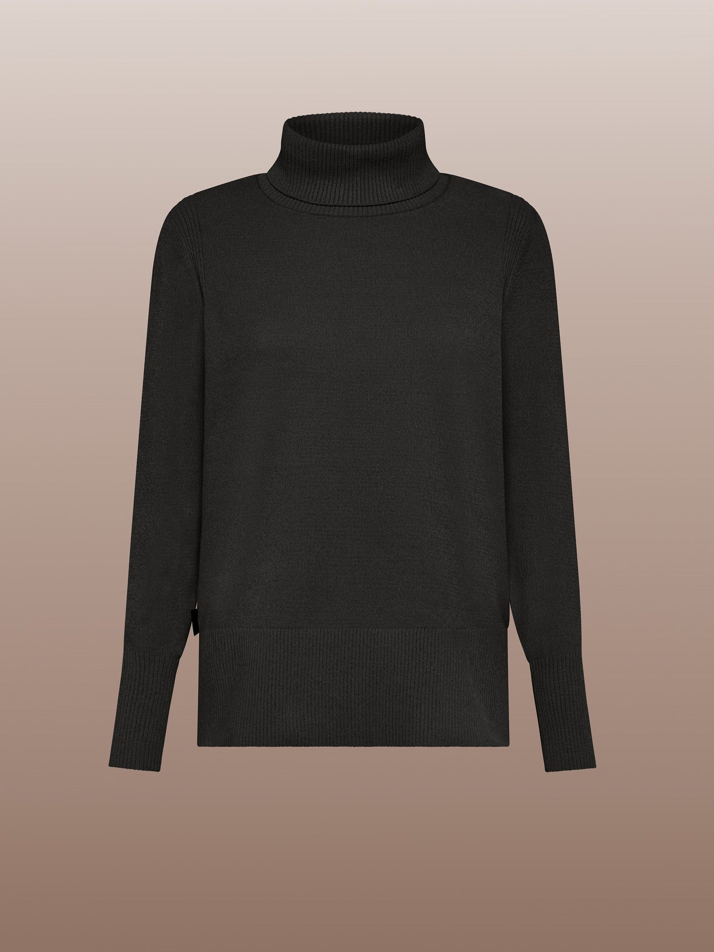 Velvet Vent Turtleneck Wom Knit
