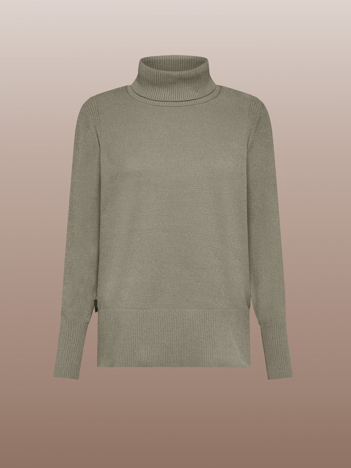 Velvet Vent Turtleneck Wom Knit