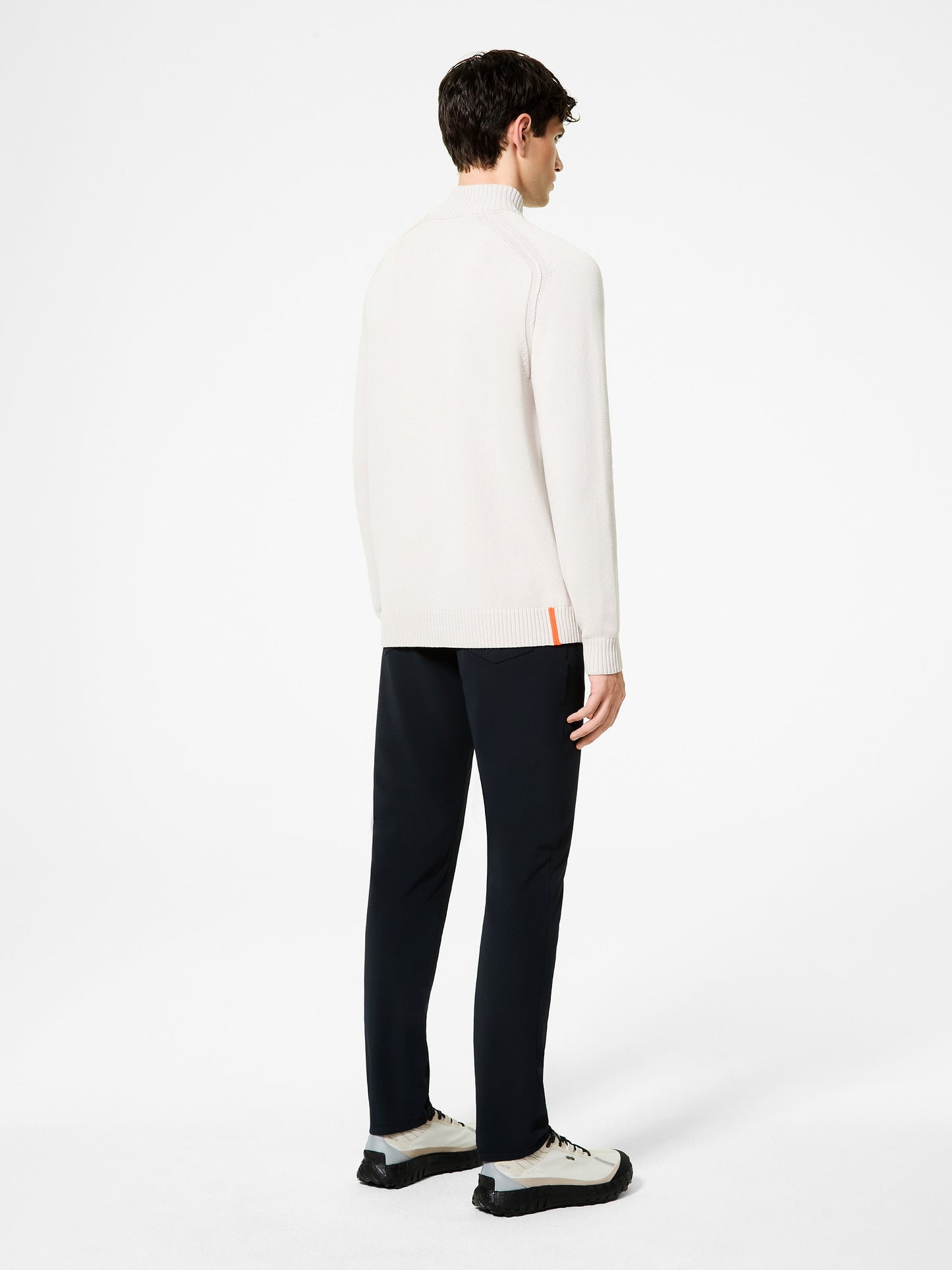 Cotton Plain Full Zip Knit