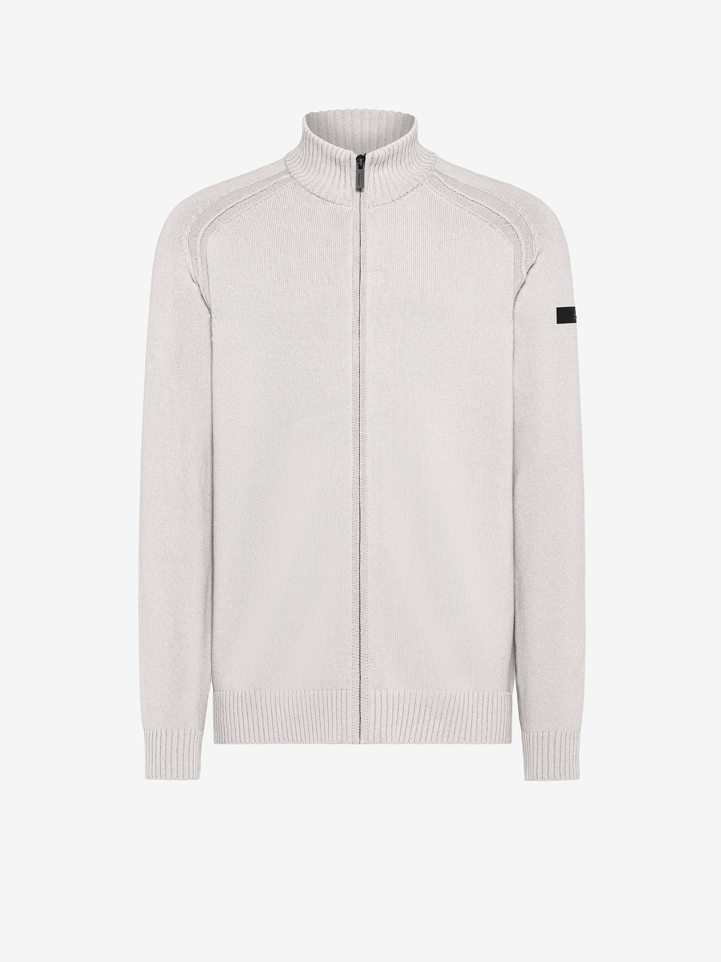 Cotton Plain Full Zip Knit