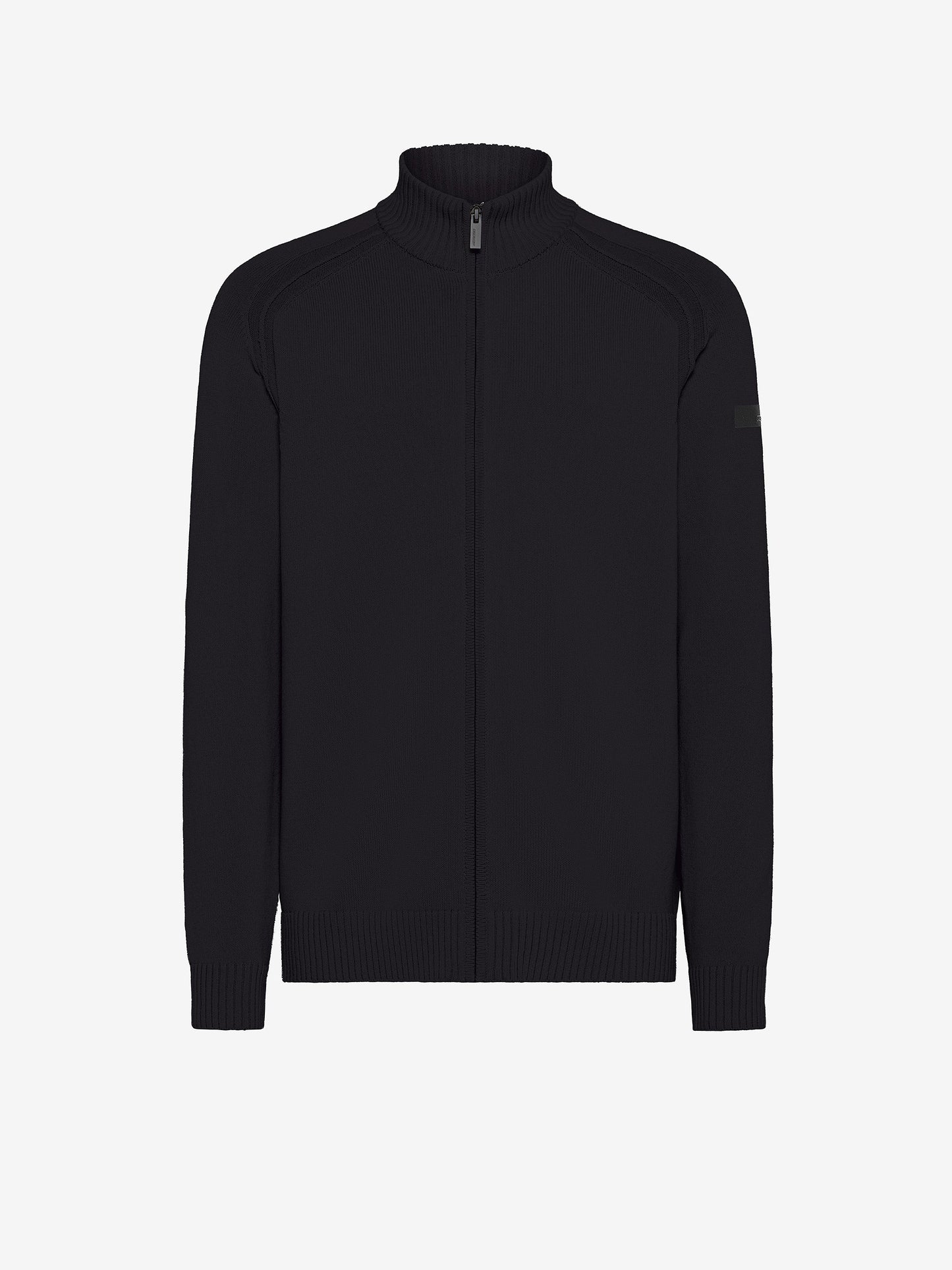 Cotton Plain Full Zip Knit