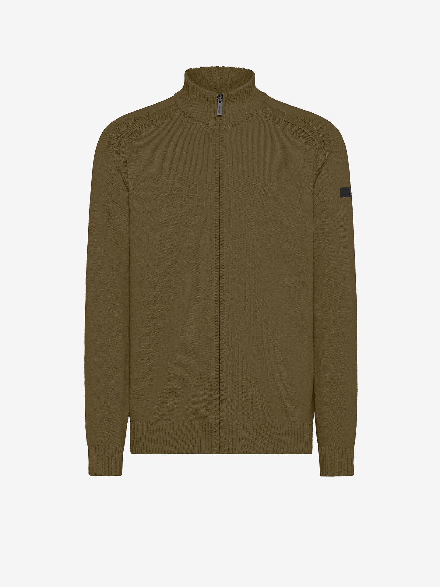 Cotton Plain Full Zip Knit