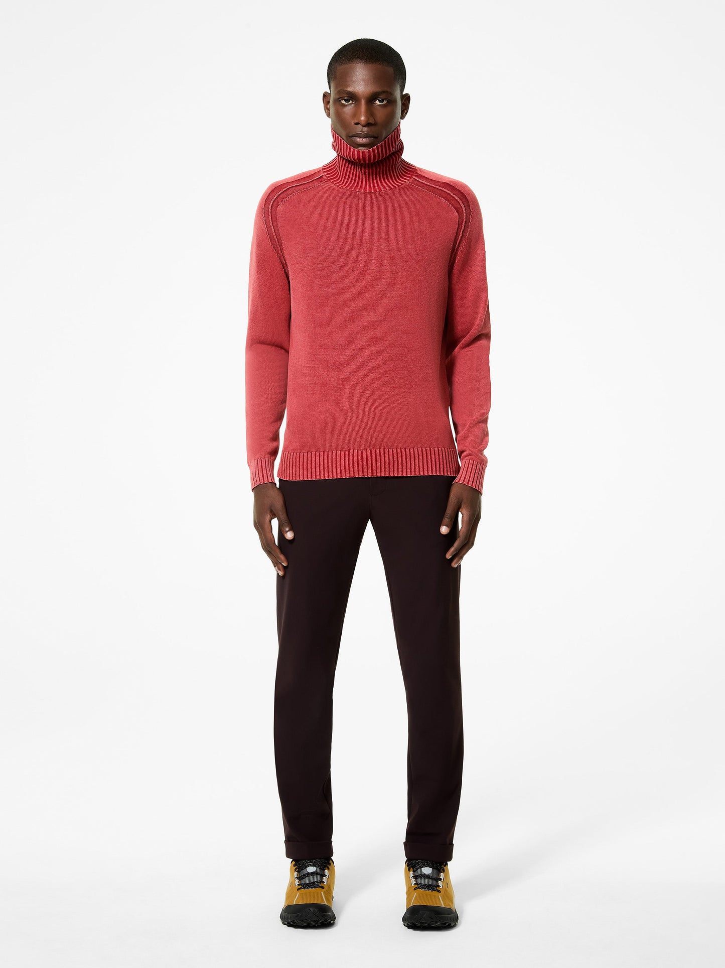 Cotton Techno Wash Turtleneck Knit