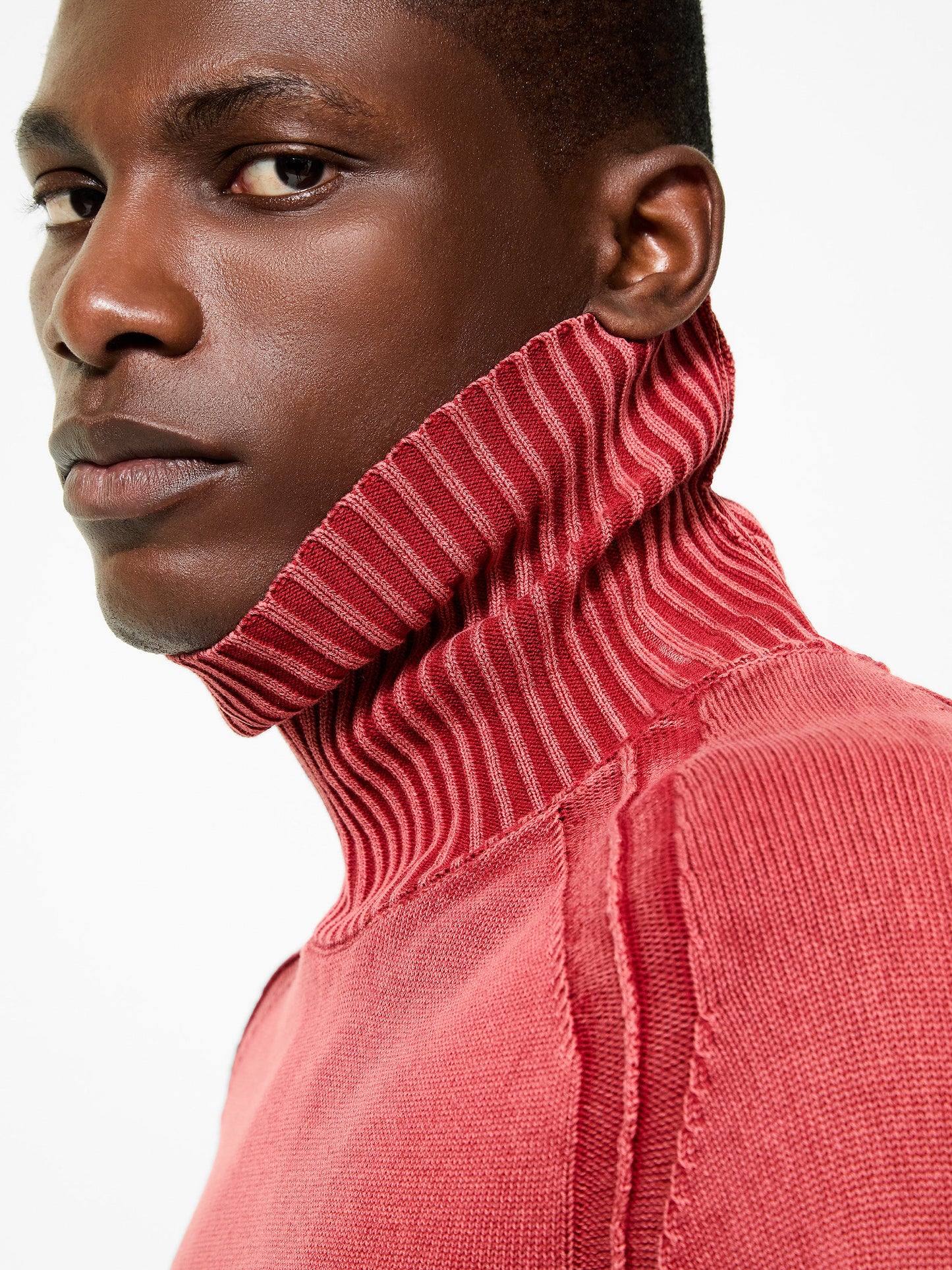 Cotton Techno Wash Turtleneck Knit