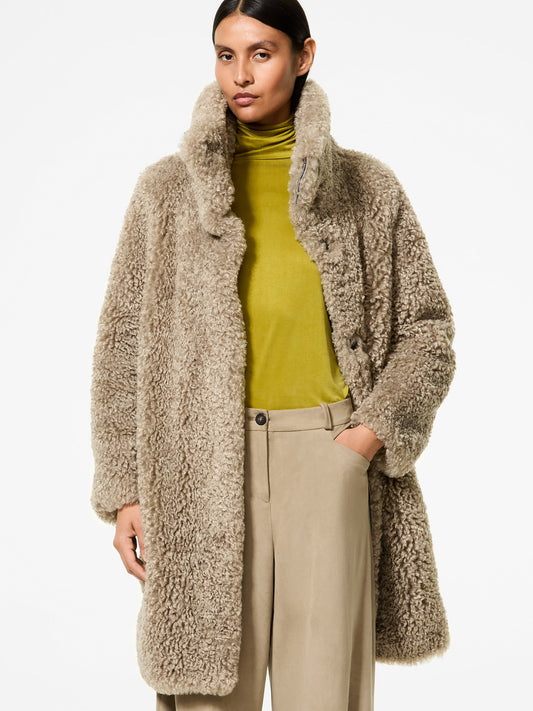 Lamb Hybrid Coat Wom Jkt