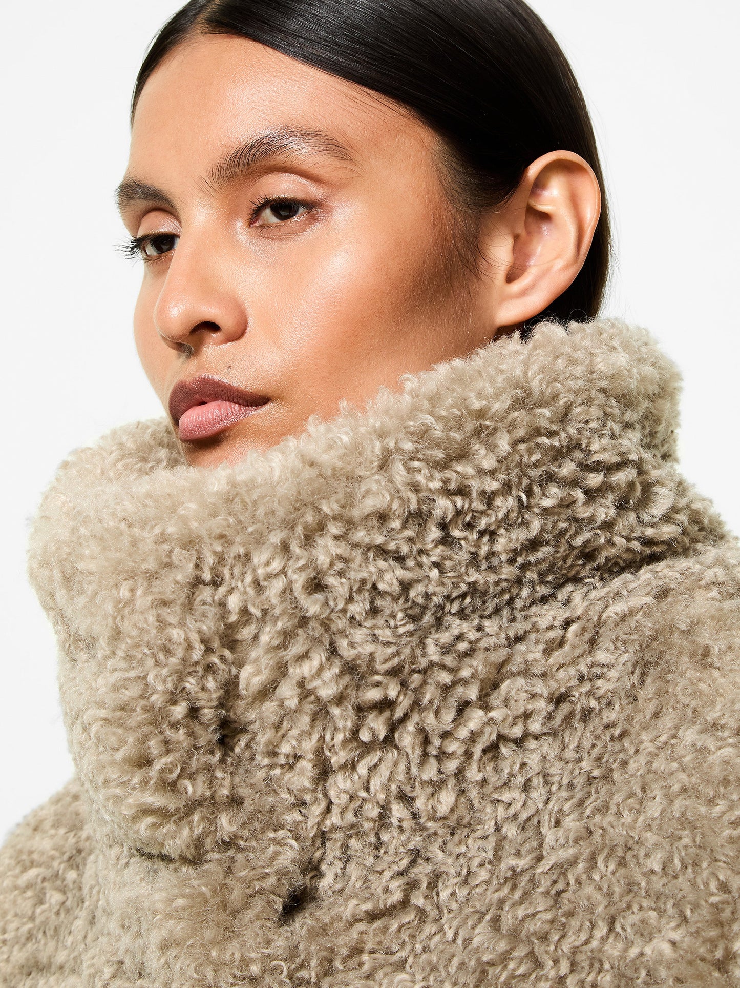 Lamb Hybrid Coat Wom Jkt