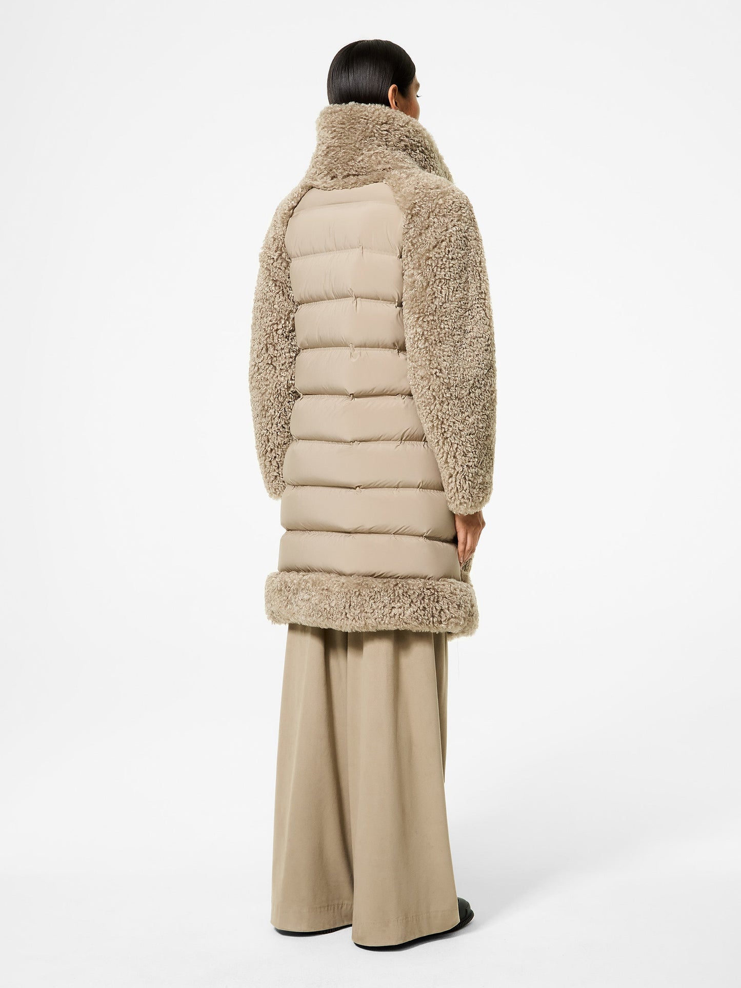 Lamb Hybrid Coat Wom Jkt