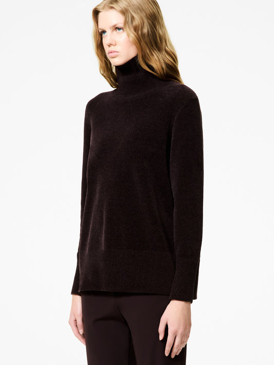 Velvet Vent Turtleneck Wom Knit