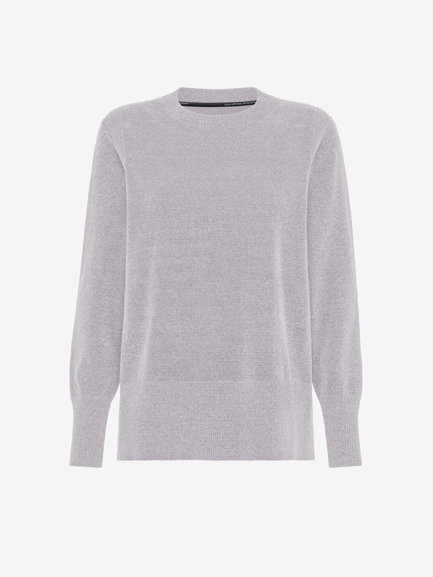 Velvet Vent Round Wom Knit