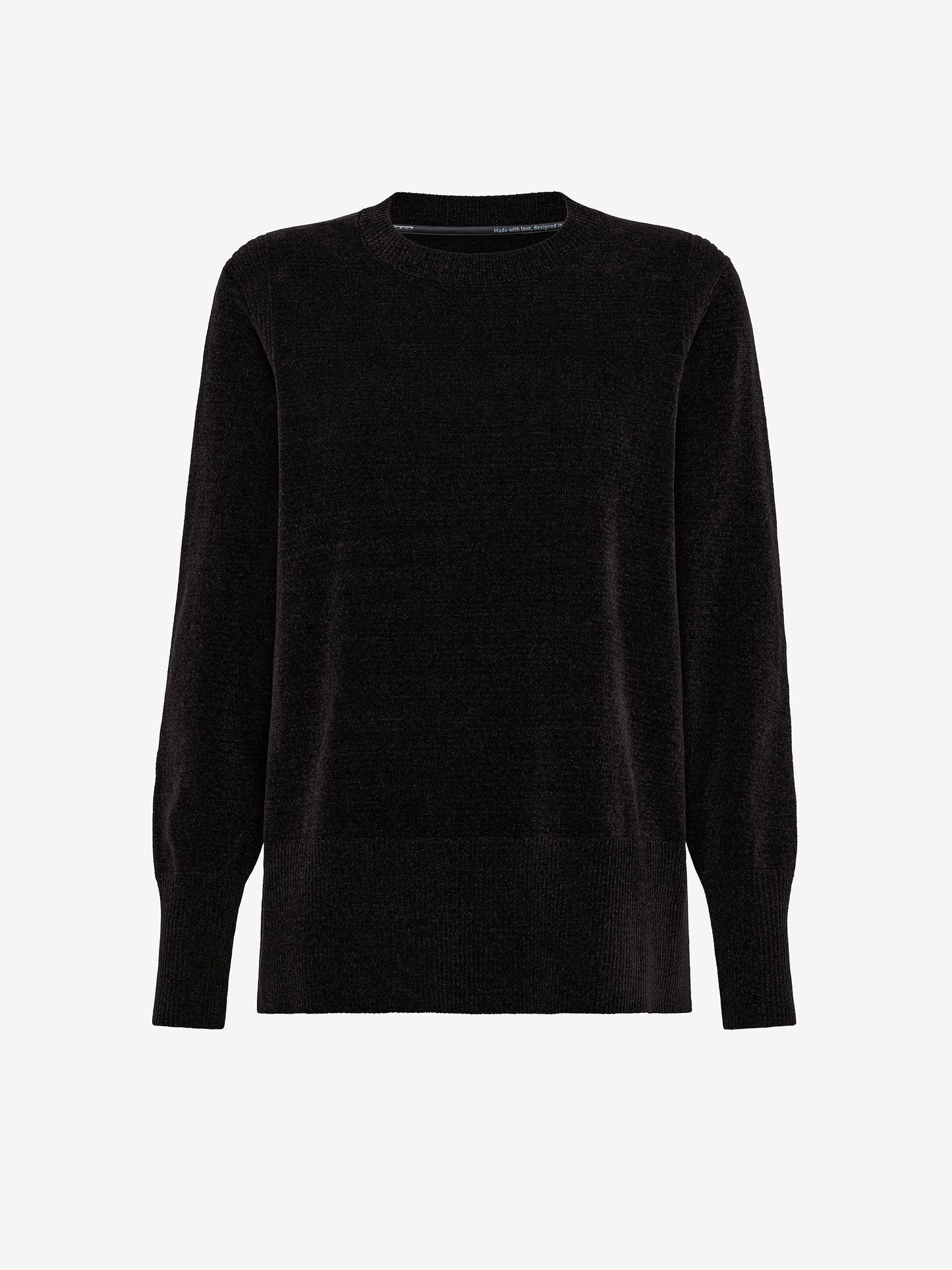 Velvet Vent Round Wom Knit