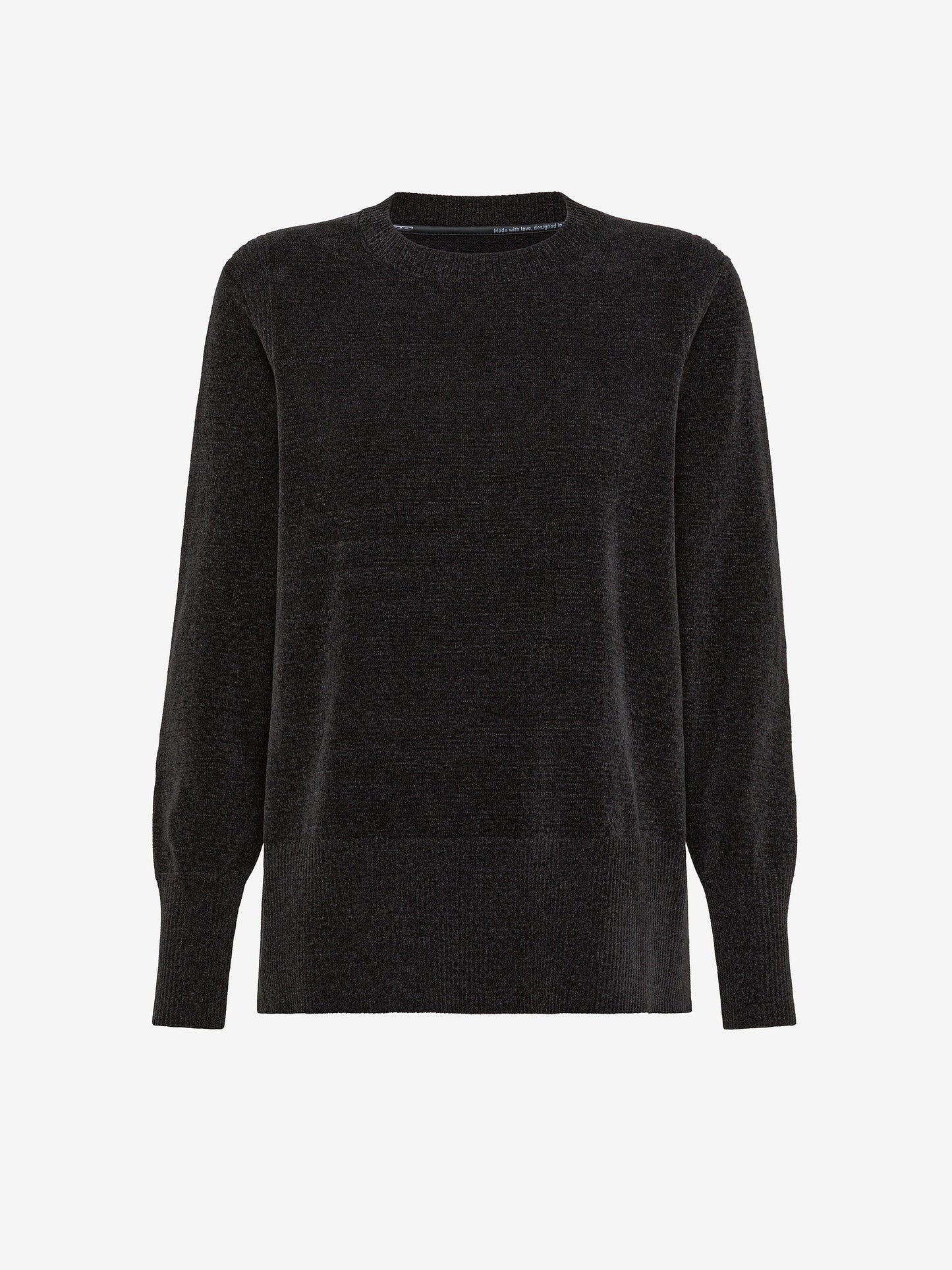 Velvet Vent Round Wom Knit