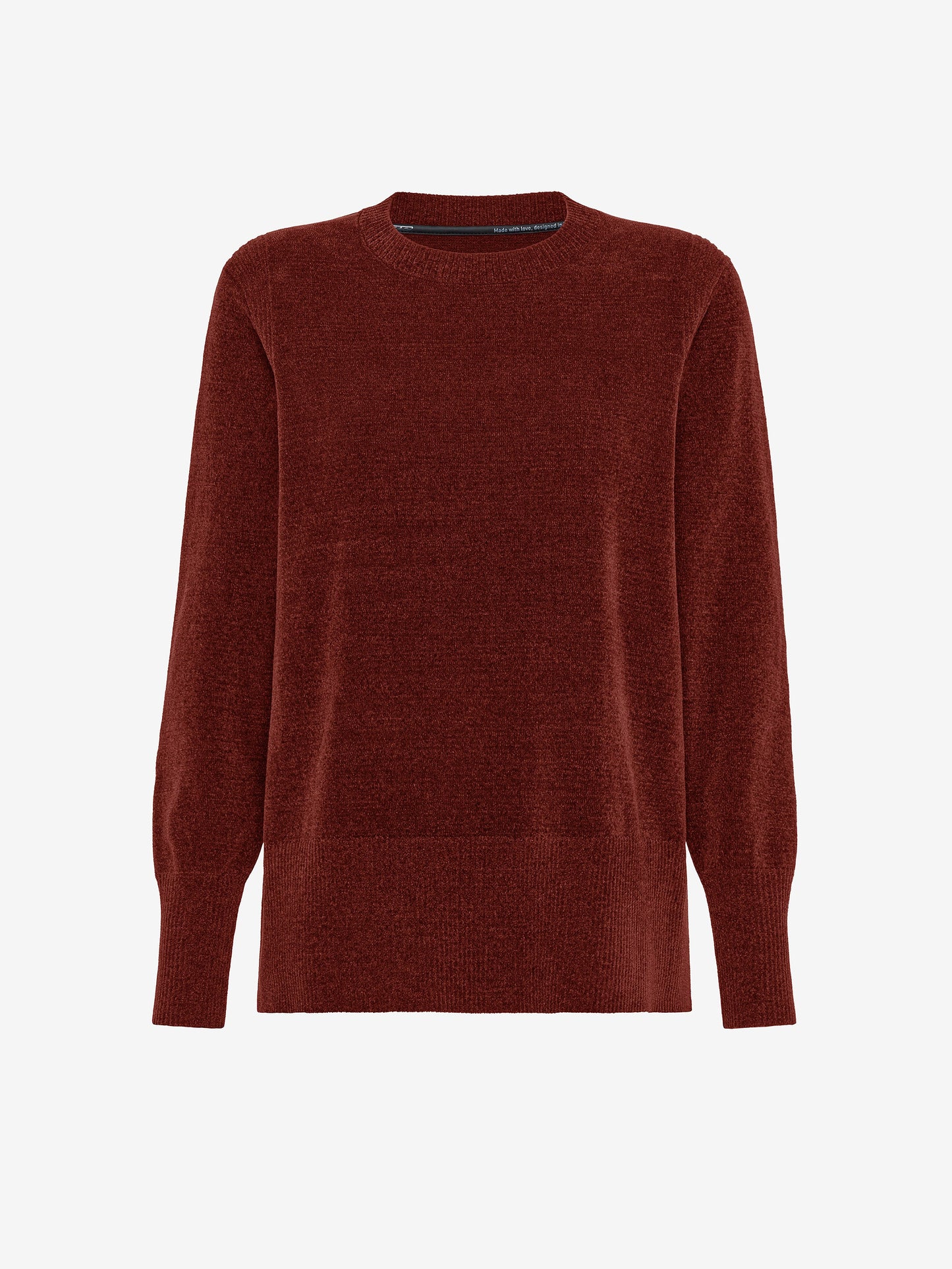 Velvet Vent Round Wom Knit