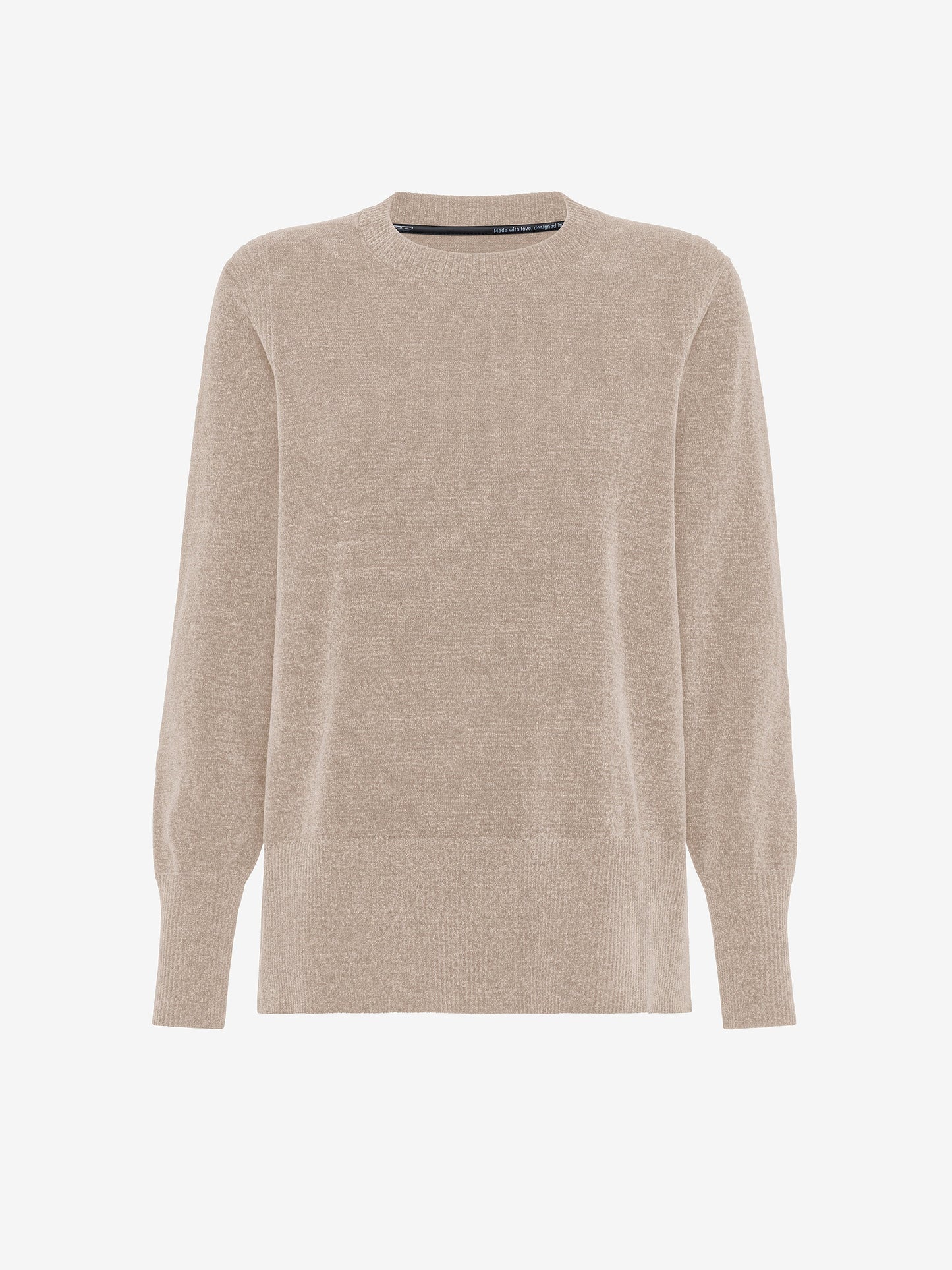 Velvet Vent Round Wom Knit
