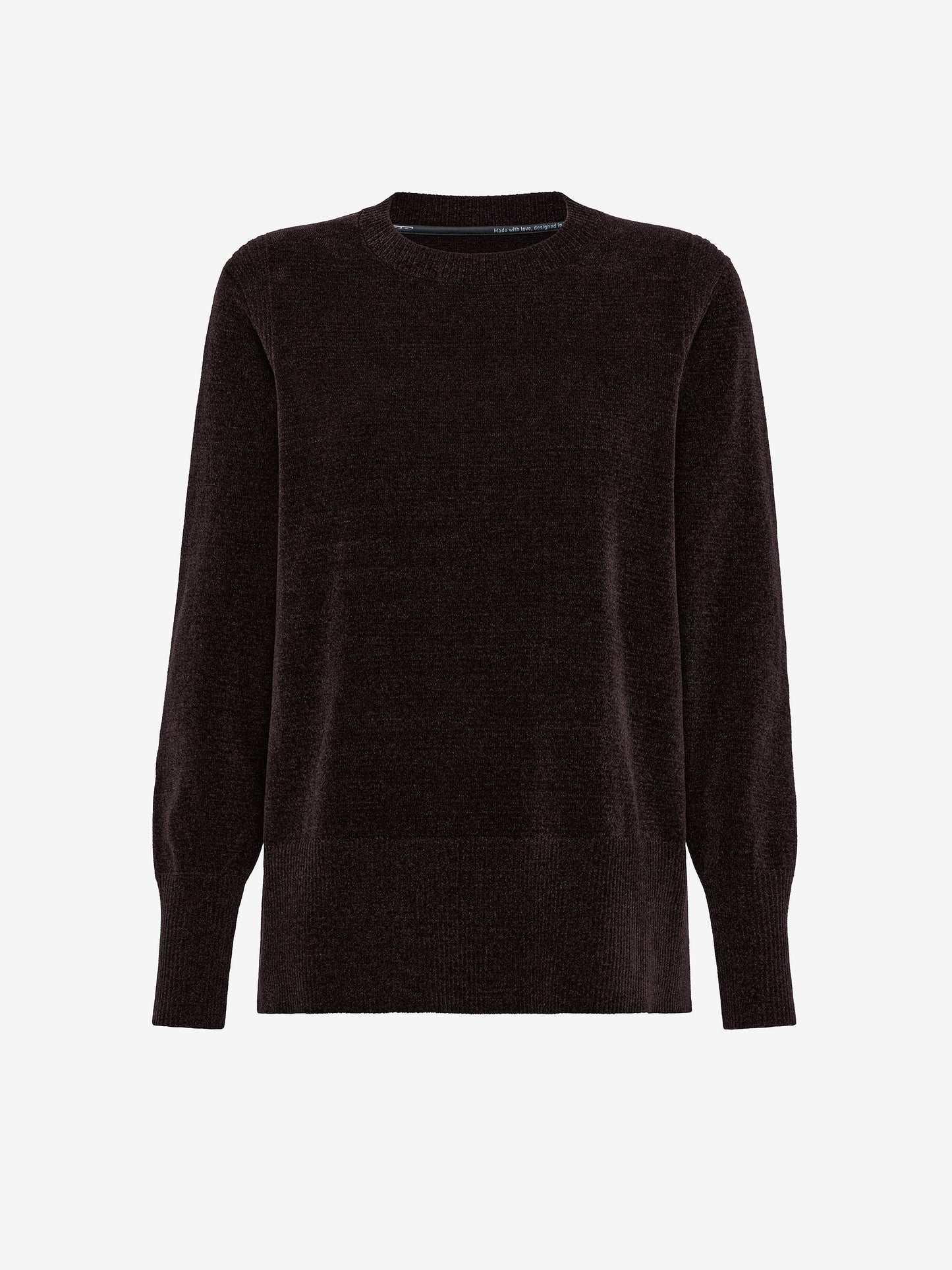 Velvet Vent Round Wom Knit