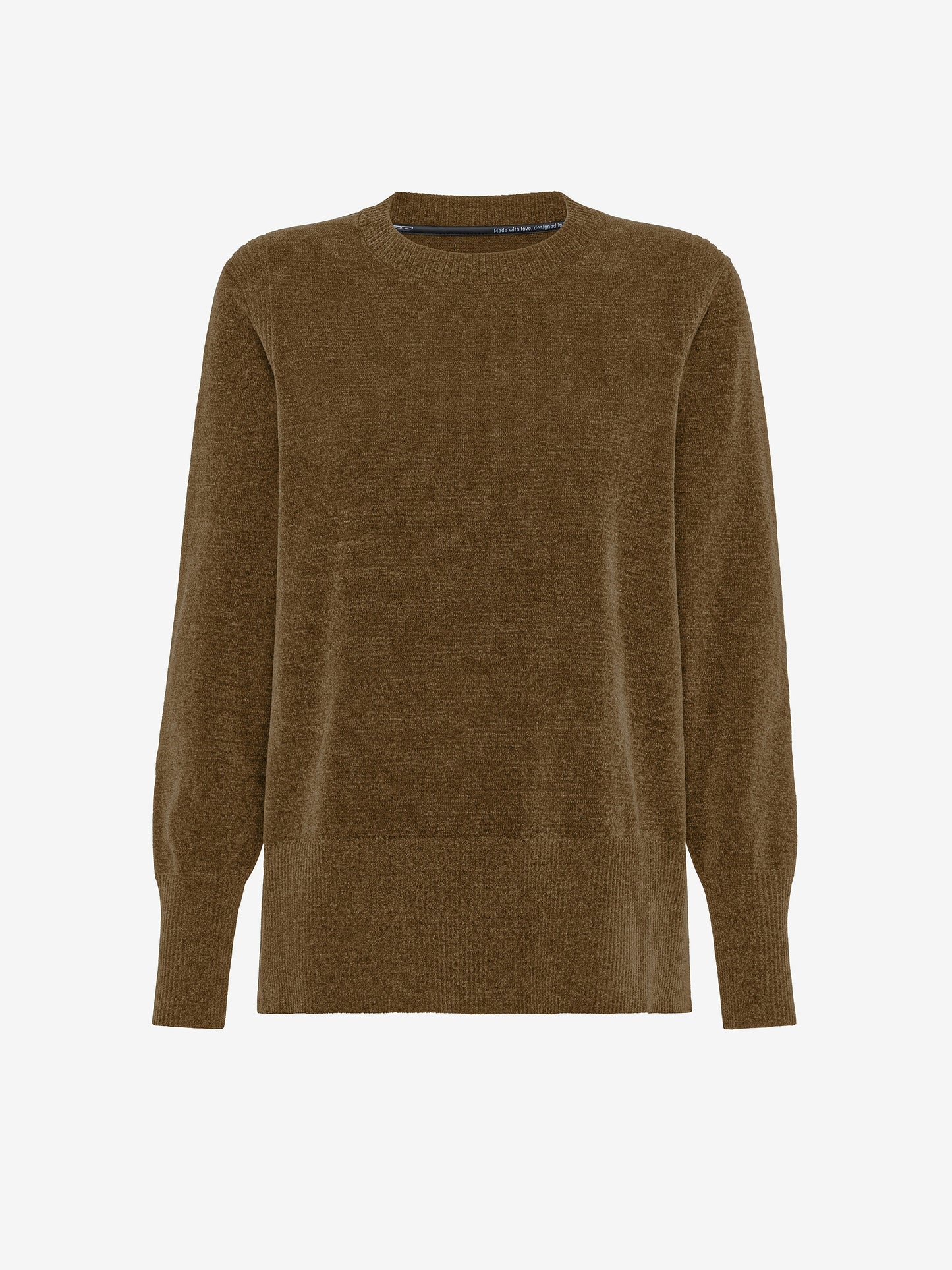 Velvet Vent Round Wom Knit