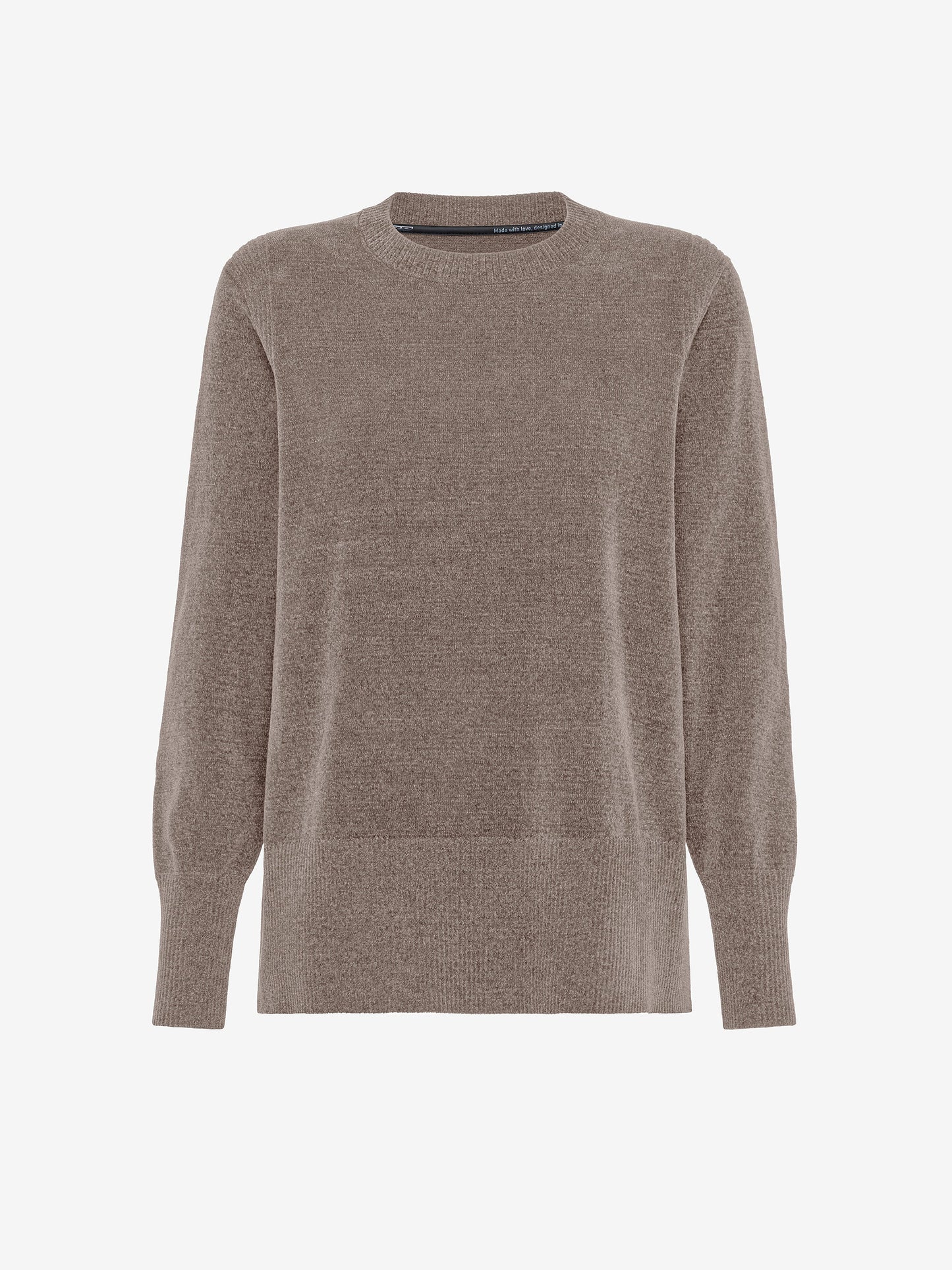 Velvet Vent Round Wom Knit